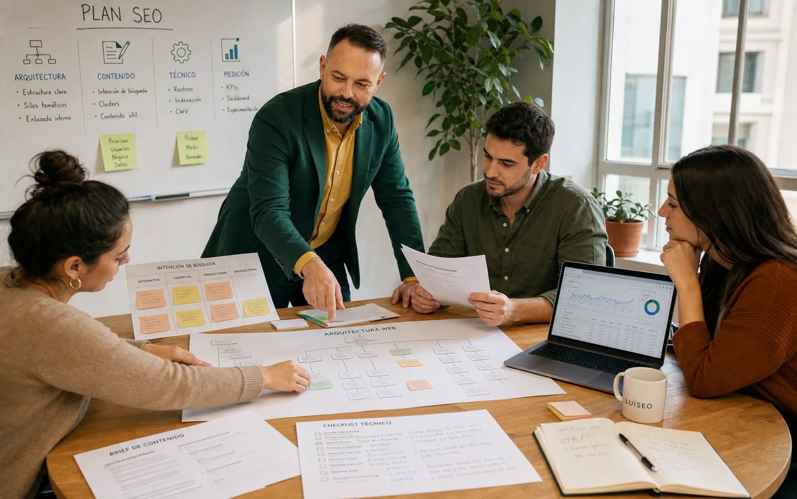 Luiseo imparte una formacion SEO practica sobre arquitectura, contenidos, tecnica y medicion